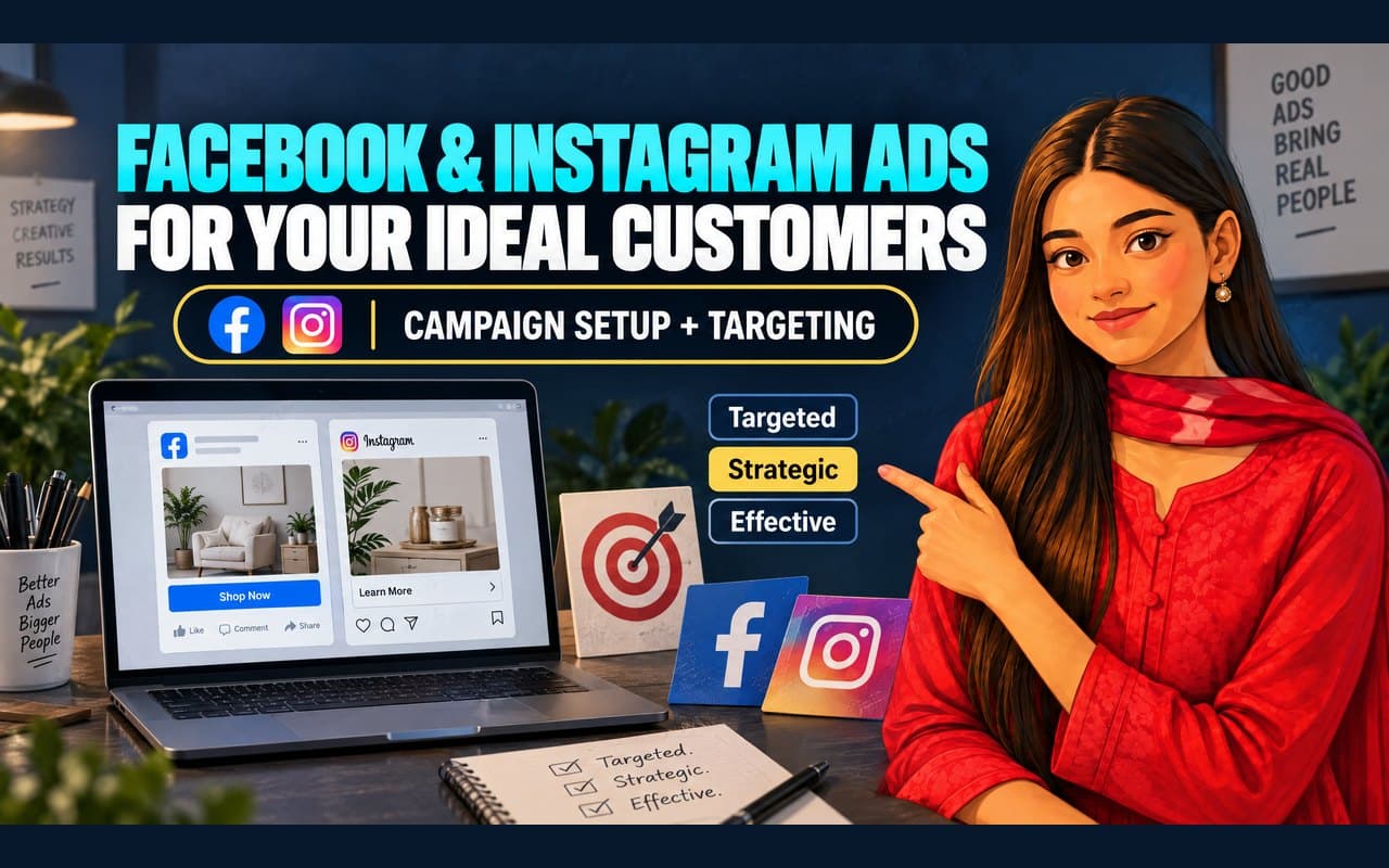 Cover image for I will set up Facebook and Instagram ads aimed at your ideal customers