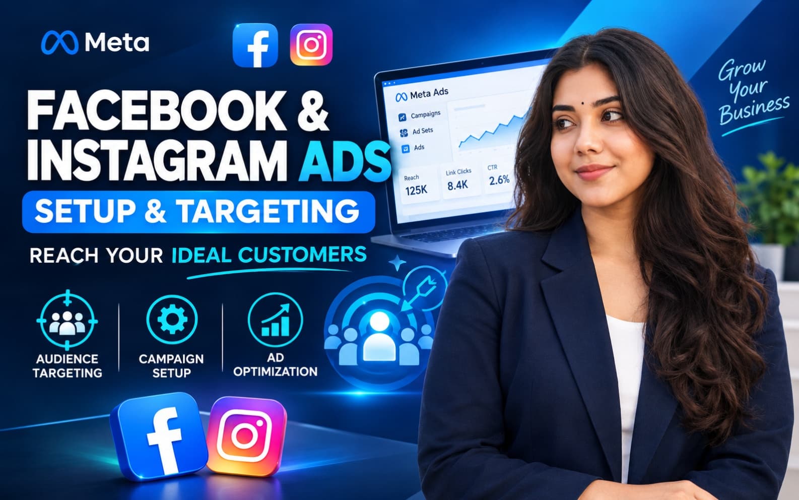 Cover image for I will set up Facebook and Instagram ads aimed at your ideal customers